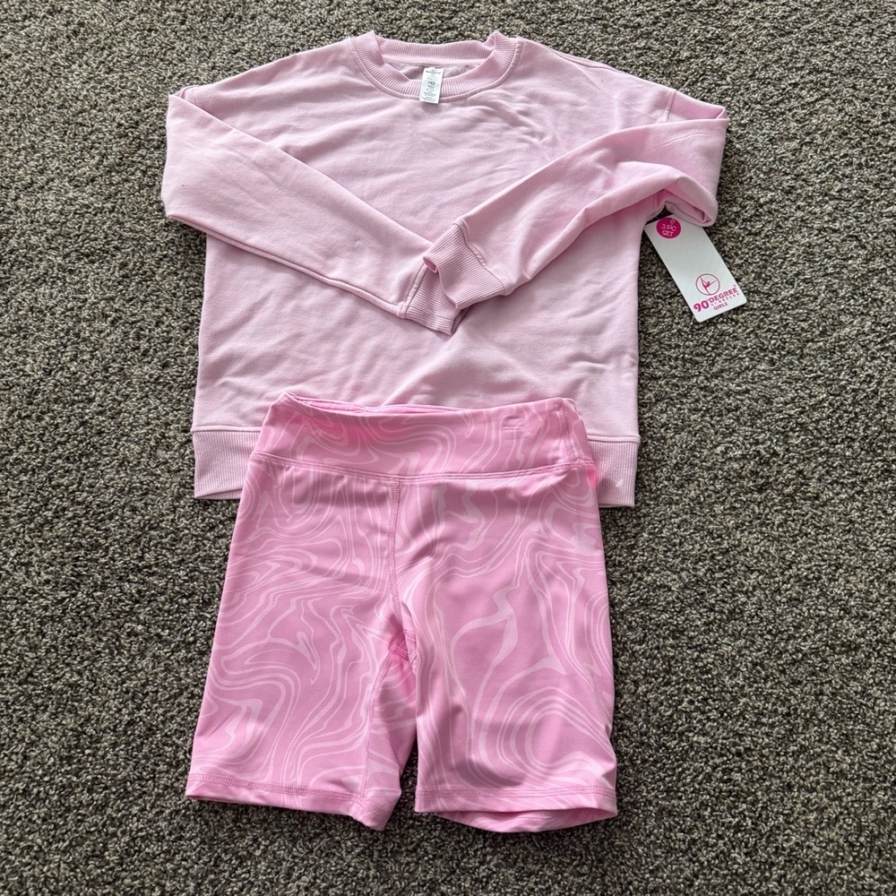 90 Degree By Reflex Pink Kids Matching Set